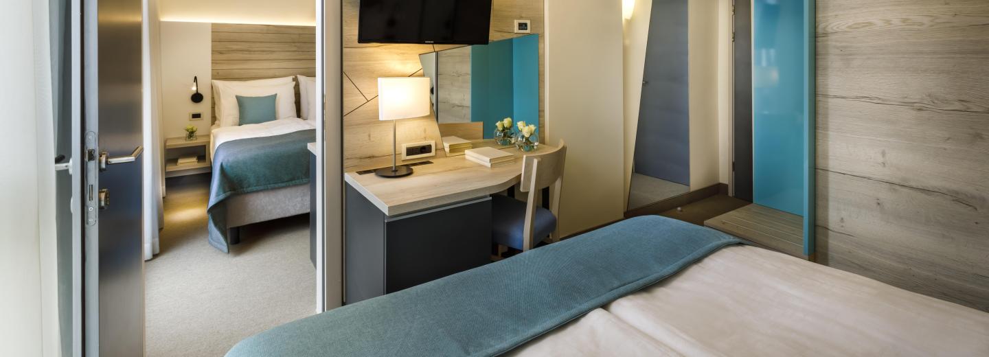 Zimmerbeispiel, Familienzimmer „Standard Atrium“