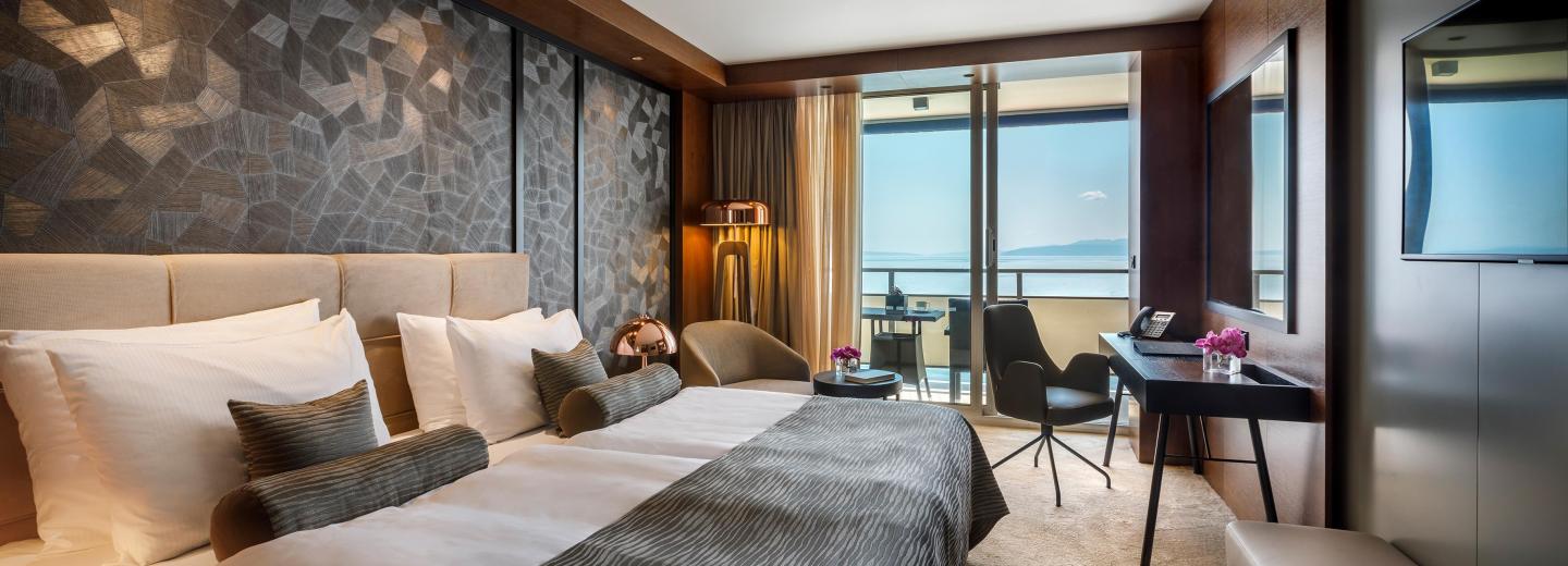 Zimmerbeispiel, Doppelzimmer «Superior Balkon Meerblick»