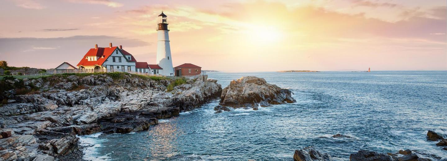 Leuchtturm "Nubble Light" am Cape Neddick