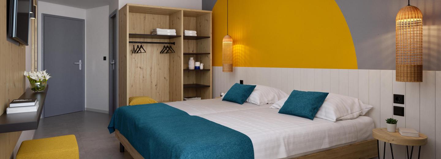 Szoba példa, Kétágyas szoba 3 Erkély «ST2PPB»