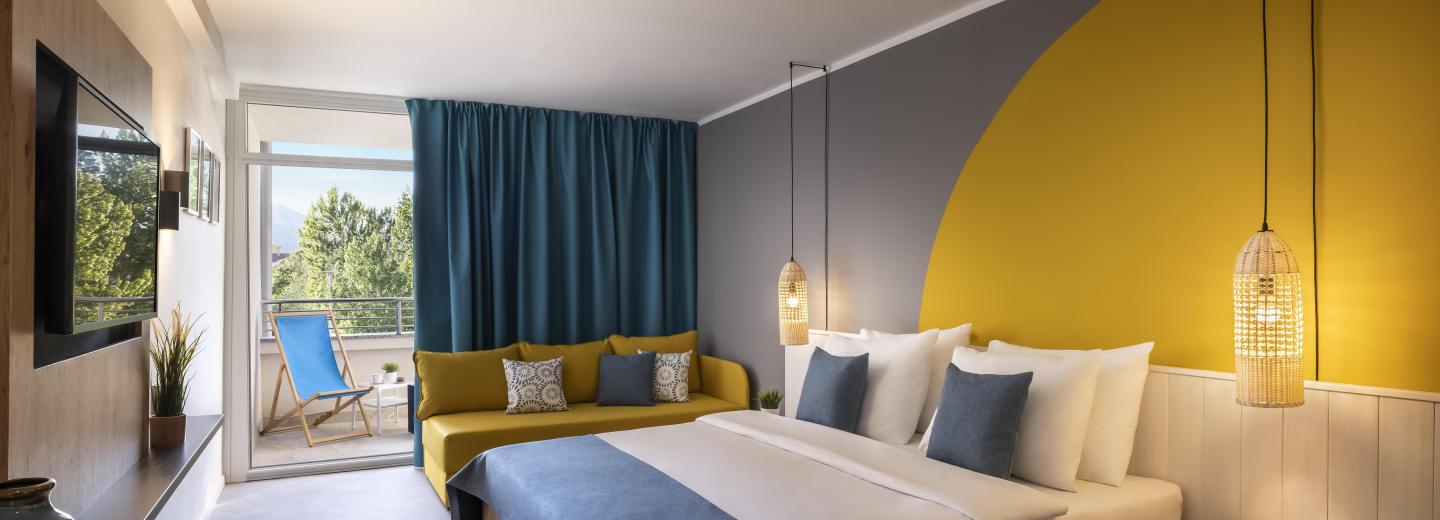 Szoba példa, kétágyas szoba erkéllyel «2STTPB»