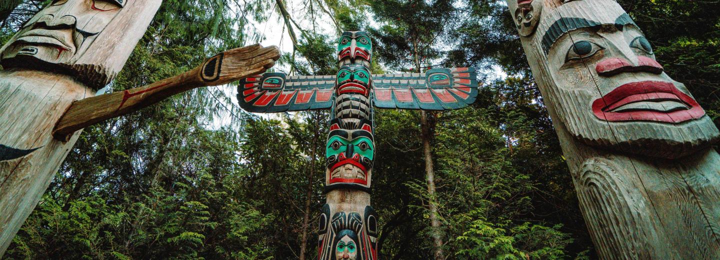 Totemoszlop Vancouver közelében