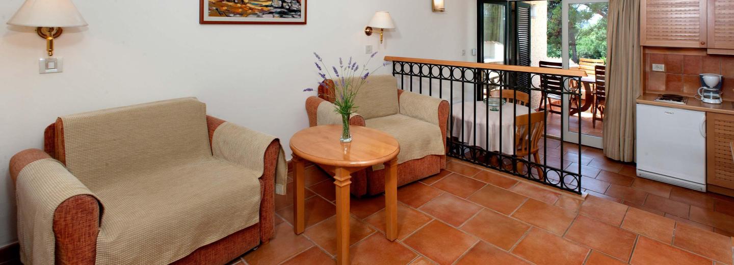 Zimmerbeispiel, Apartment 2 Räume Terrasse S2TP1