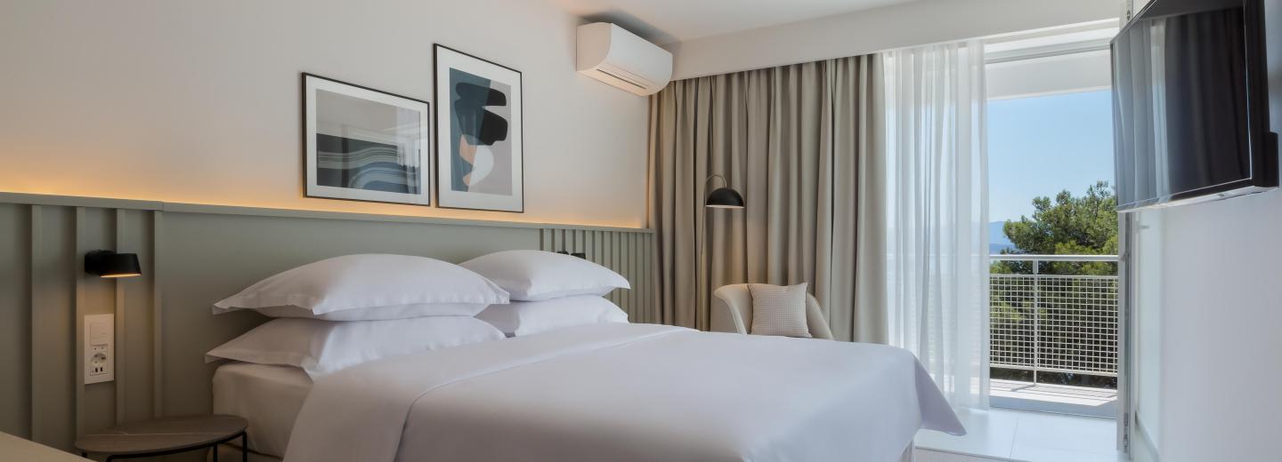 Zimmerbeispiel, Standard Doppelzimmer Balkon Meerseite