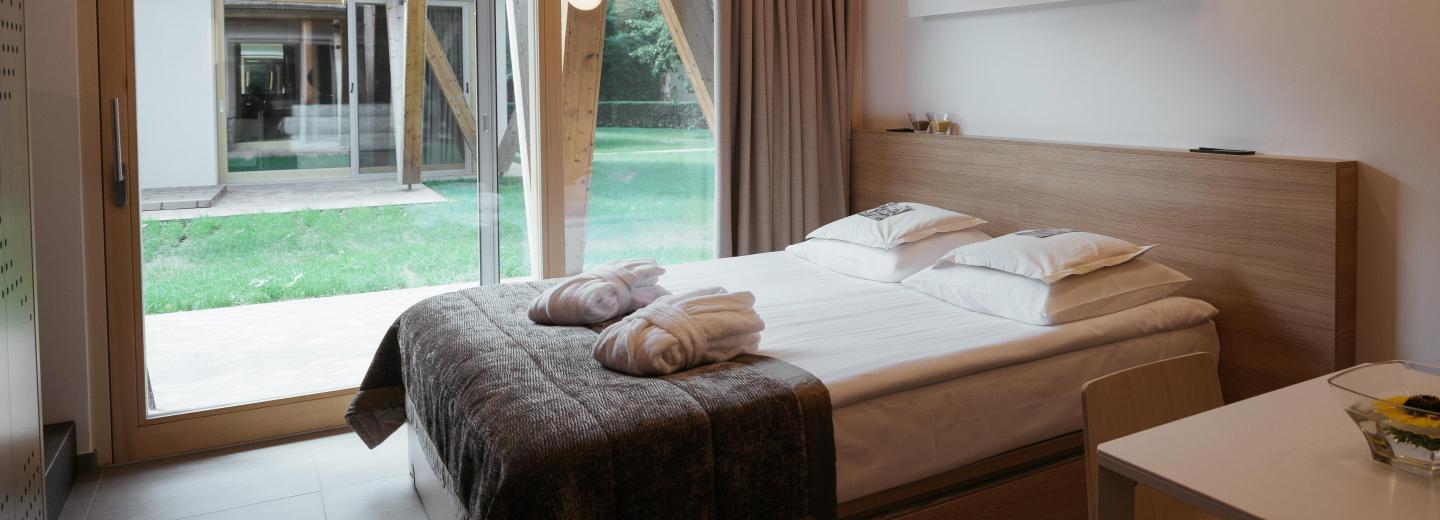 Szoba példa, apartman 2 felnőtt + 2 Gyermekek teraszsal