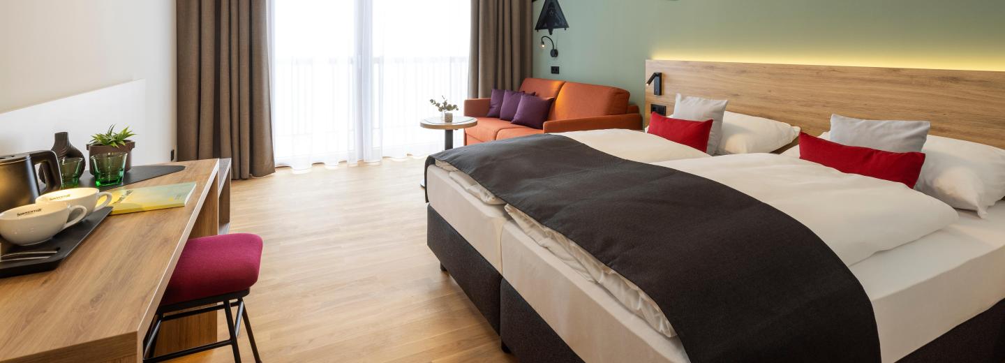 Zimmerbeispiel, Doppelzimmer Standard Balkon