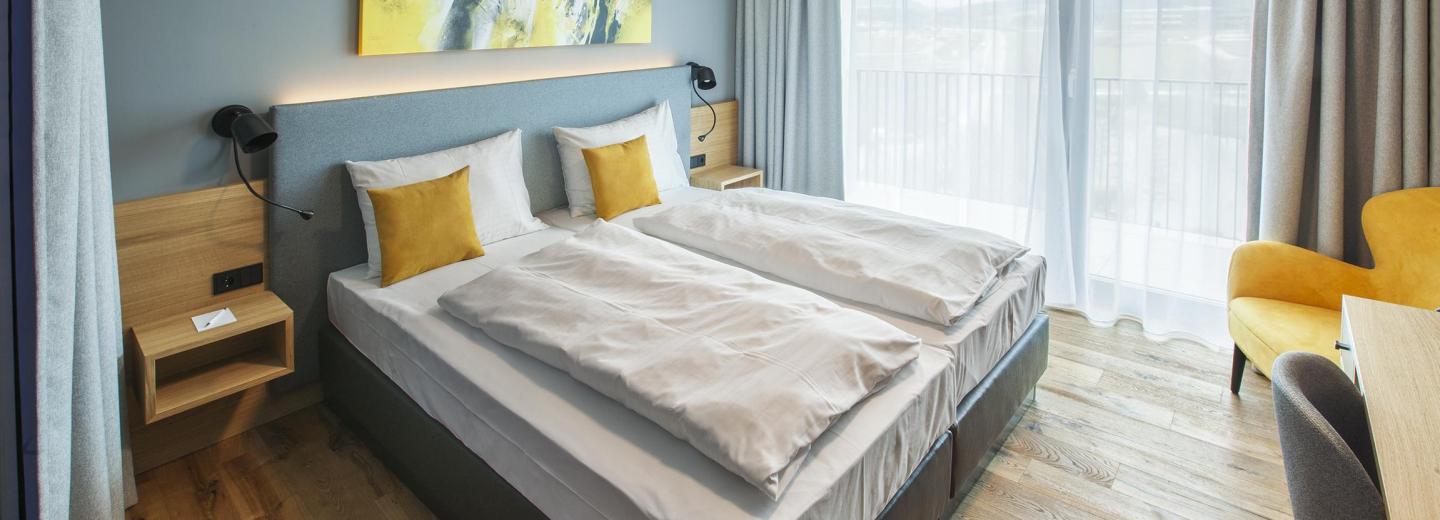Zimmerbeispiel: Standard Doppelzimmer Balkon